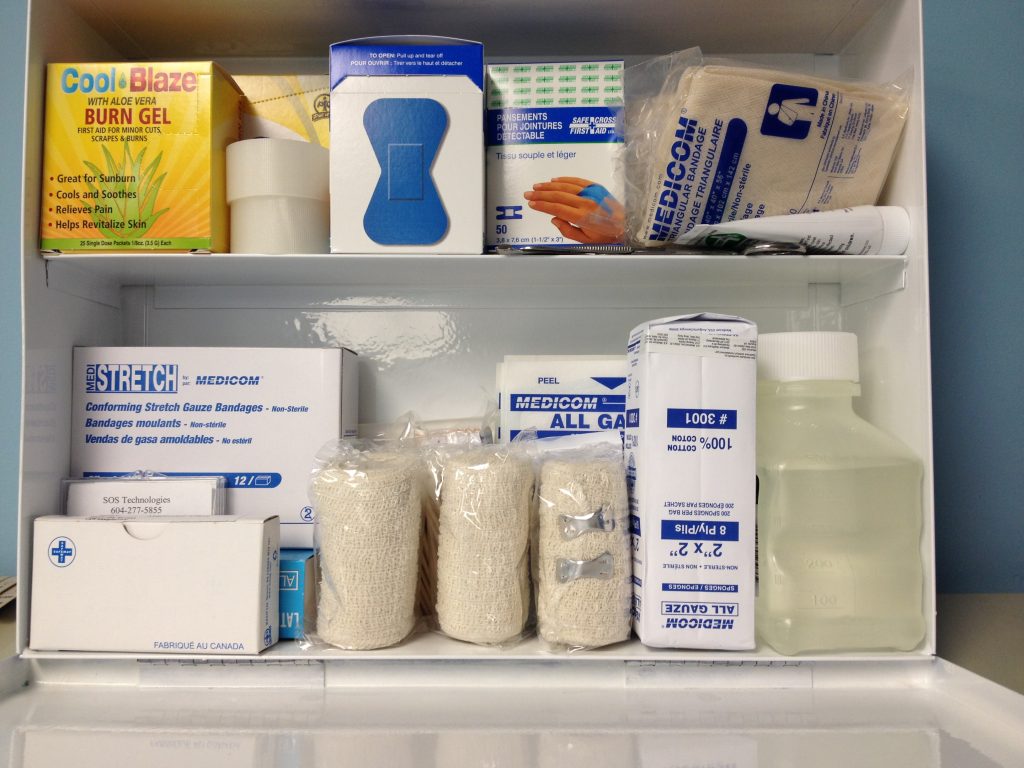 First Aid Kit Metal for Kitchens/Restaurants FK1051 SOS Emergency