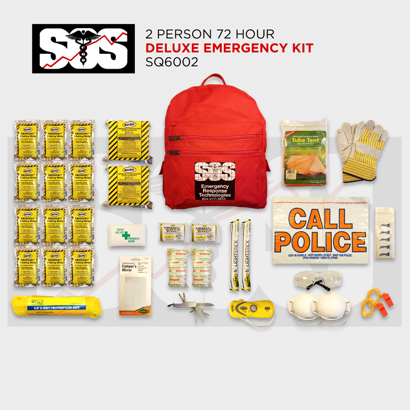 2 Person 72 Hour Deluxe Emergency Kit