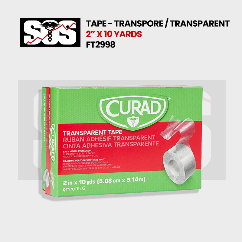 Tape - Transpore / Transparent, 2" x 10 yards FT2998