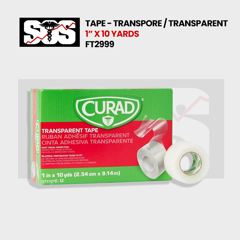 Tape - Transpore / Transparent, 1" x 10 yards FT2999