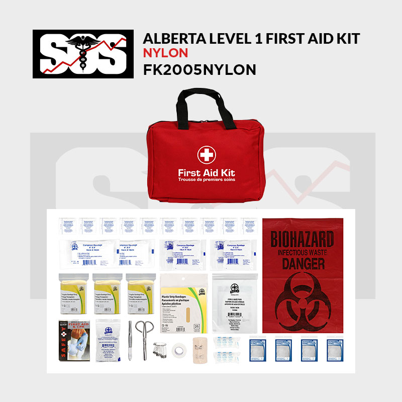 First Aid Kit WorkSafeBC Level 1 FK1035 SOS Emergency Response