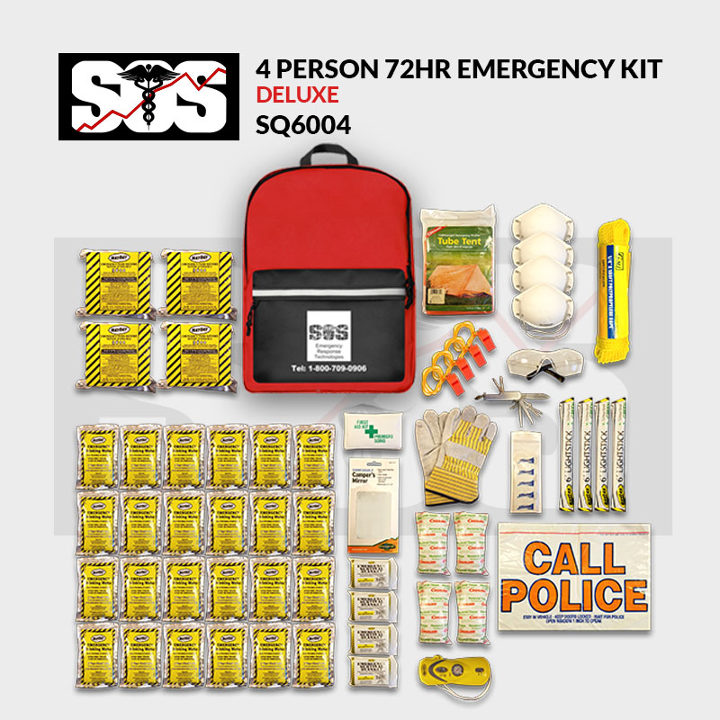 72 Hour Emergency Kit for 4 People