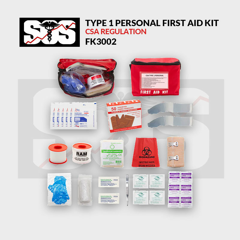 CSA Regulation Type 1 Personal First Aid Kit FK3002