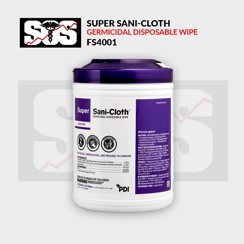 Super Sani-Cloth® Germicidal Disposable Wipe FS4001
