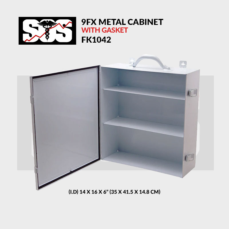 9FX METAL CABINET with Gasket for first aid supplies