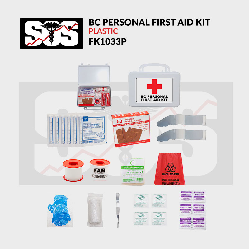 BC Personal First Aid Kit - Plastic FK1033P