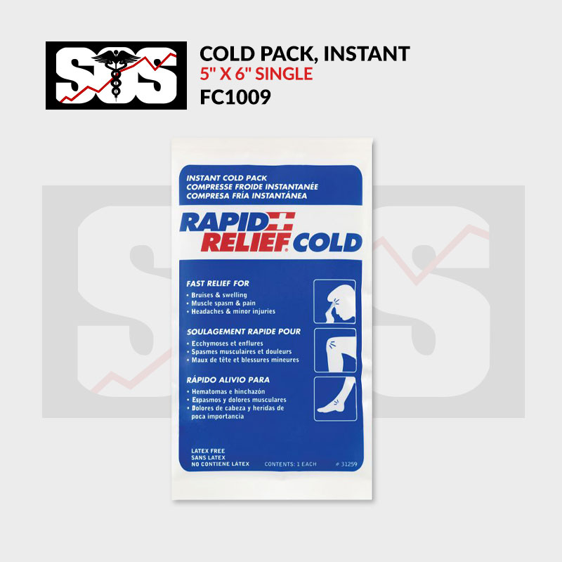 Instant Cold Pack 5" x 6" Single FC1009