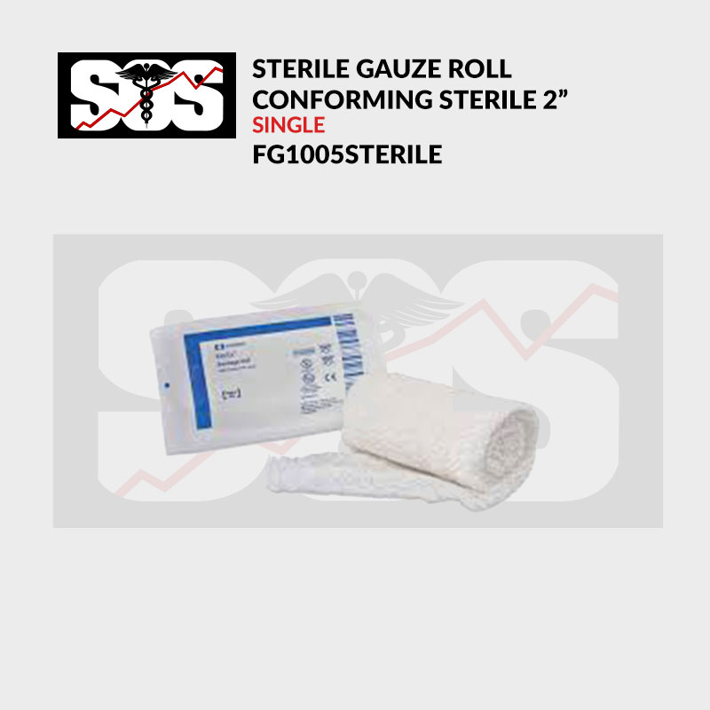 Sterile Gauze roll conforming Sterile 2” Single FG1005STERILE